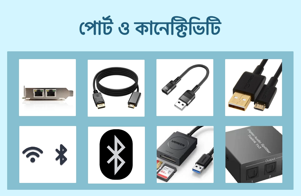 পোর্ট ও কানেক্টিভিটি