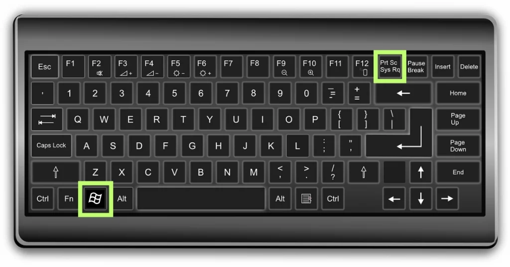Windows + Print Screen Shortcut