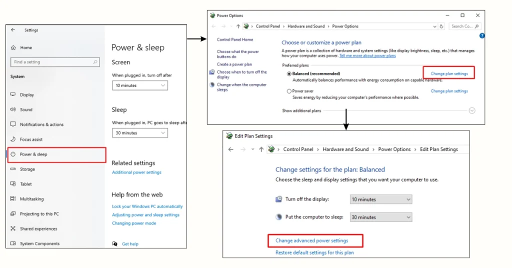 5. Make sure your power management settings are configured correctly