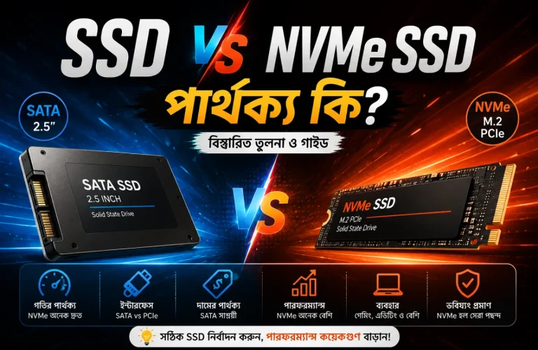 SSD vs NVMe SSD: পার্থক্য কী? আপনার PC- এর জন্য কোনটি বেশি উপযোগী?