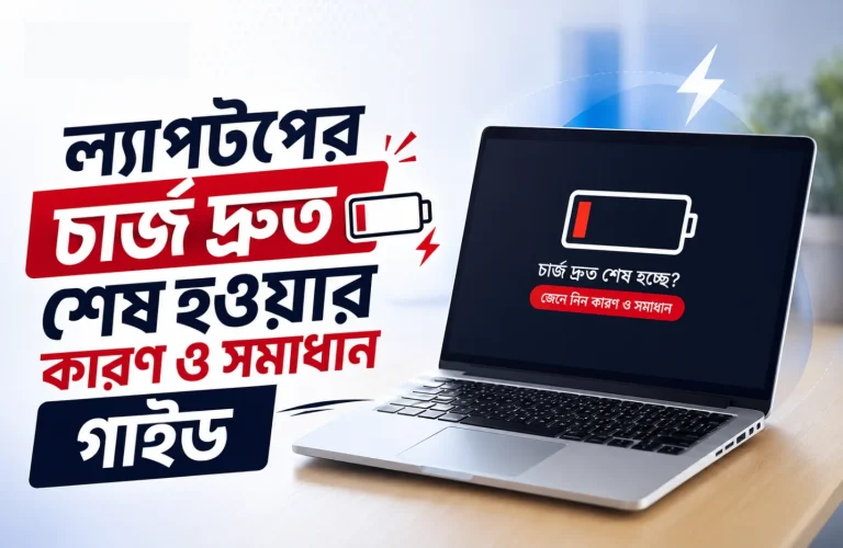 ল্যাপটপের চার্জ দ্রুত শেষ হওয়ার কারণ ও সমাধান গাইড